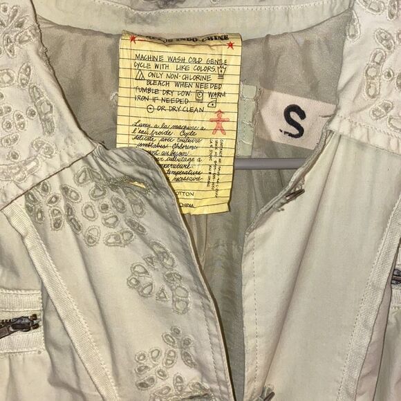 Da-Nang Embroidered Military Style Jacket Size Small - Picture 7 of 8